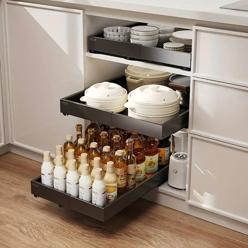 Pull Out Tray Organizer Kitchen Storage Rack Cabinet Expandable Under Sink Spice Boxes Silent Slide Drawer Style Bowl Dish Shelf Pull Out Tray Organizer Kitchen Storage Rack Cabinet Expandable Under Sink Spice Boxes Silent Slide Drawer Style Bowl Dish Shelf