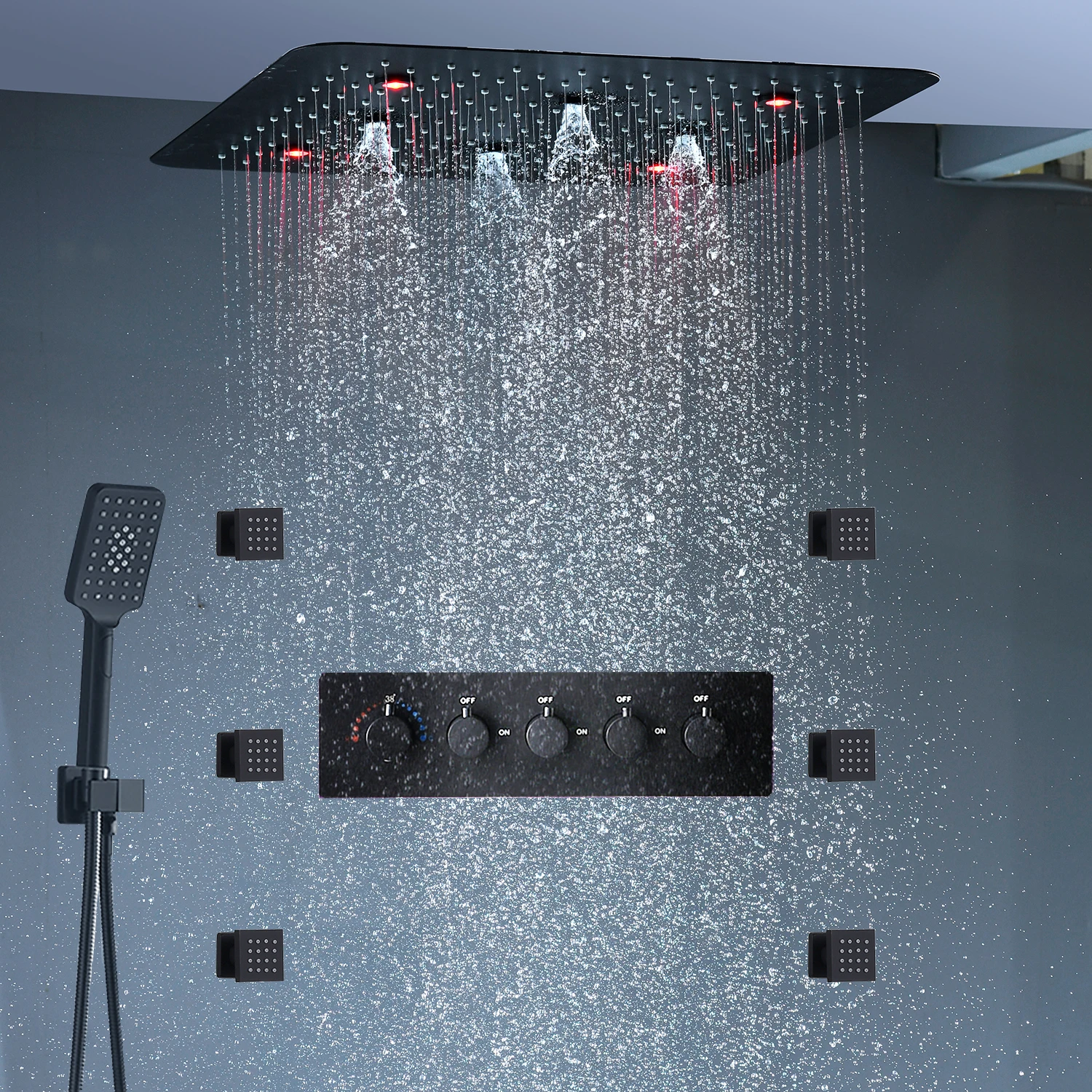 Bathroom 20inch 50x50cm Shower Head Panel Faucet BATHROOM ACCESSORIES Bathroom 20inch 50x50cm Shower Head Panel Faucet BATHROOM ACCESSORIES