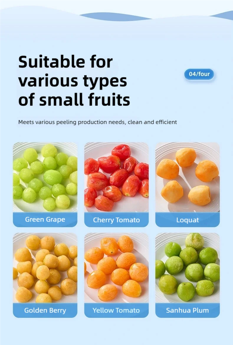 TINSOL Electric Fruit and Vegetable Peeler Automatic Small Fruit Peeling Tool Smart Grape Peeler Kitchen Peeling Gadget
