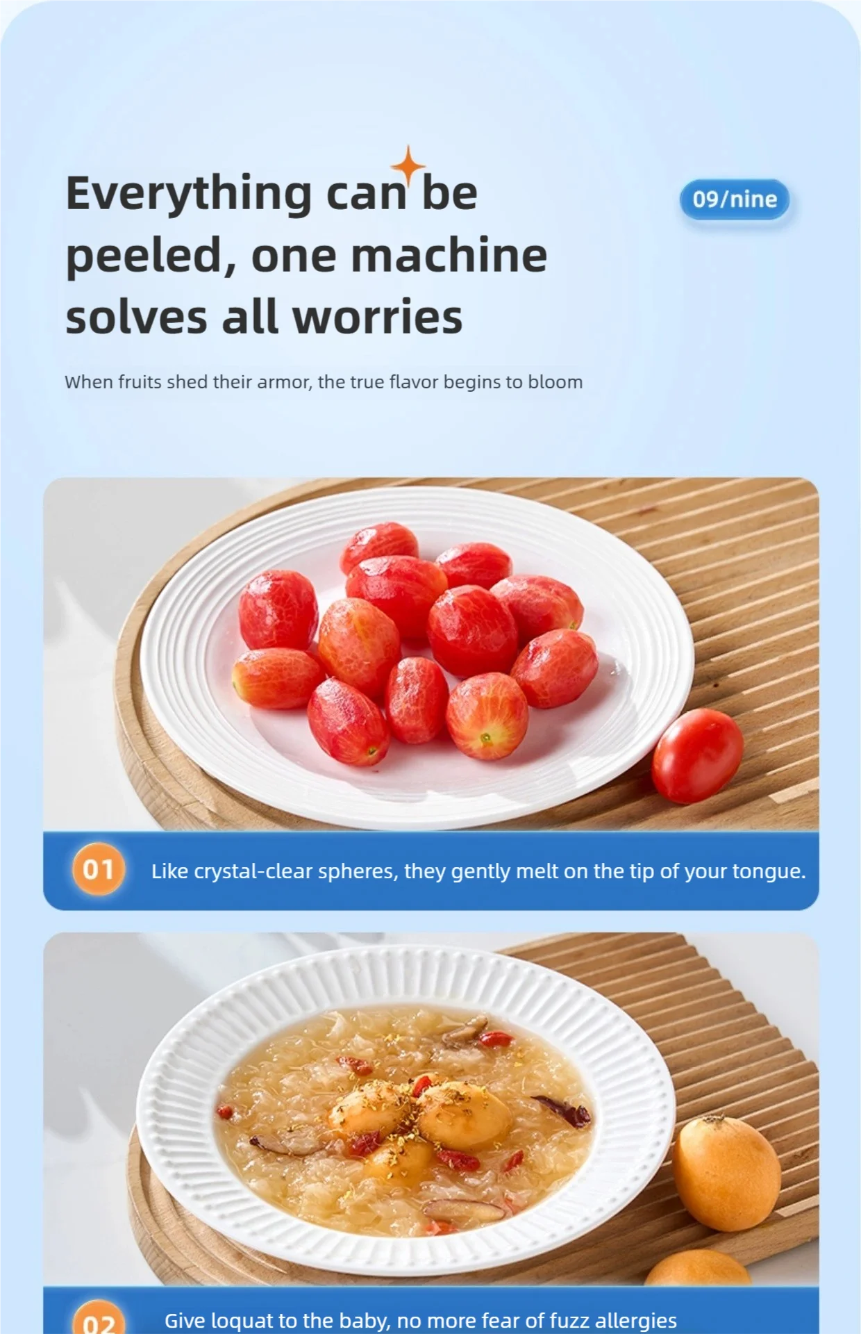 TINSOL Electric Fruit and Vegetable Peeler Automatic Small Fruit Peeling Tool Smart Grape Peeler Kitchen Peeling Gadget