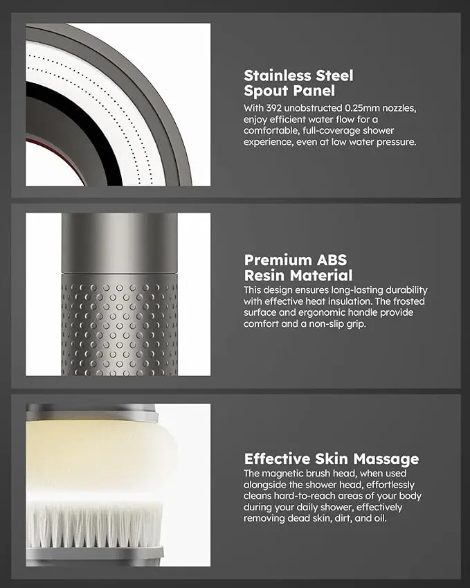 Filter Shower Head High Pressure Beauty Rain Showerhead Filtration Impurities Purification Filtered Water Bathroom Accessories