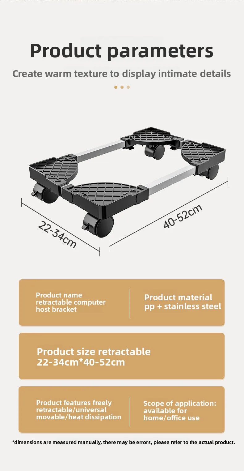 Computer Tower Stand, Adjustable Mobile CPU Stand, CPU Holder PC Tower Stand with Rolling Caster Wheels, Pc Floor Riser Stand Computer Tower Stand, Adjustable Mobile CPU Stand, CPU Holder PC Tower Stand with Rolling Caster Wheels, Pc Floor Riser Stand