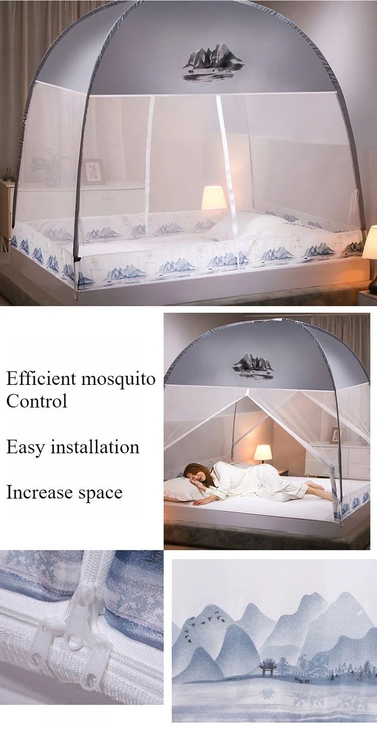 1PC Foldable Mosquito Net No Installation Required Pop Up Tent for Camping Bedroom Double Door Bed Canopy Malla Mosquitera 침대모기장 1PC Foldable Mosquito Net No Installation Required Pop Up Tent for Camping Bedroom Double Door Bed Canopy Malla Mosquitera 침대모기장