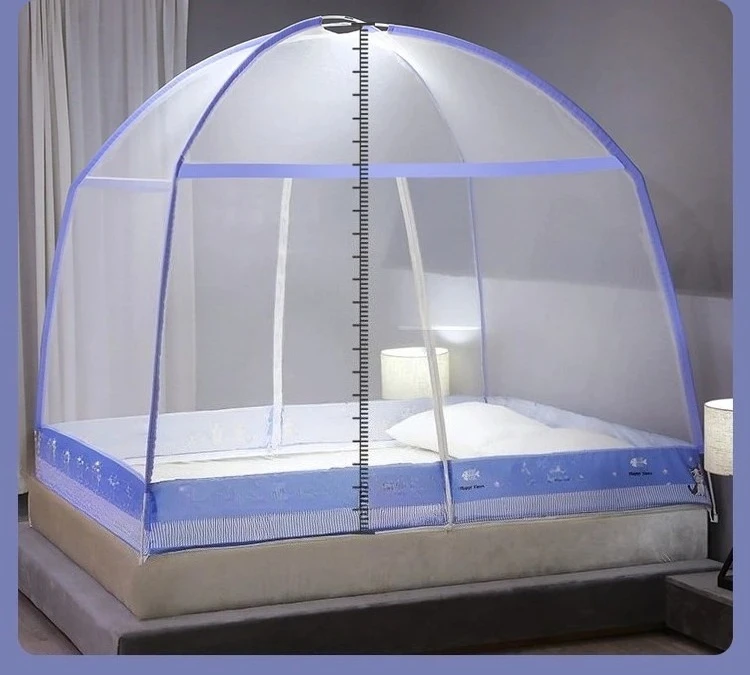 1PC Foldable Mosquito Net No Installation Required Pop Up Tent for Camping Bedroom Double Door Bed Canopy Malla Mosquitera 침대모기장