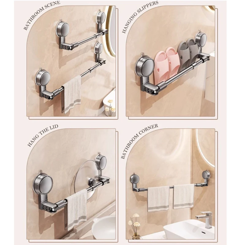 30-80cm Bathroom Suction Cup Wall Towel Holder 30-80cm Bathroom Suction Cup Wall Towel Holder