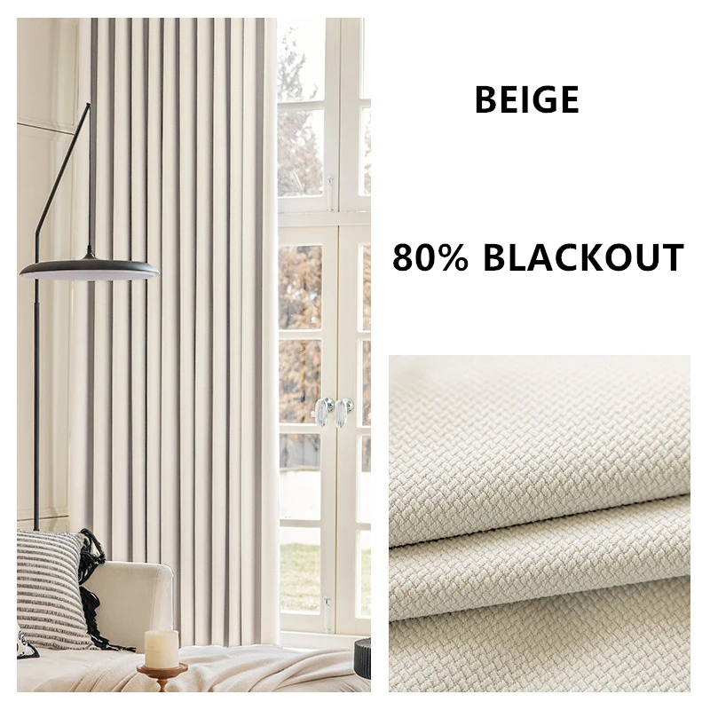 310cm Height Custom Made Thickened Solid Color Double-Sided Jacquard 80%-90% Blackout Living Room Curtains Bedroom Curtains 310cm Height Custom Made Thickened Solid Color Double-Sided Jacquard 80%-90% Blackout Living Room Curtains Bedroom Curtains