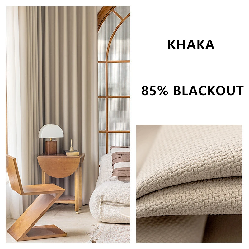 310cm Height Custom Made Thickened Solid Color Double-Sided Jacquard 80%-90% Blackout Living Room Curtains Bedroom Curtains 310cm Height Custom Made Thickened Solid Color Double-Sided Jacquard 80%-90% Blackout Living Room Curtains Bedroom Curtains
