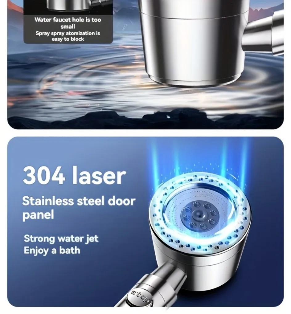5 Modes Spray Water Saving Shower Head