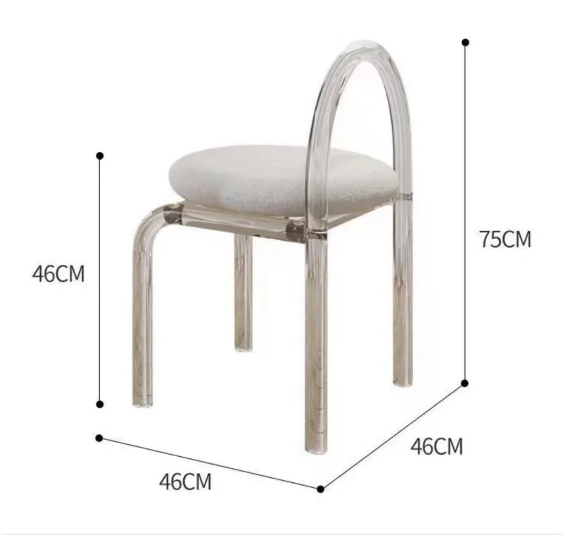 Acrylic Dressers Solid Wood Cabinet Bedroom Simple Design Modern Dressing Tables Makeup Stool With Mirror Minimalist Furniture