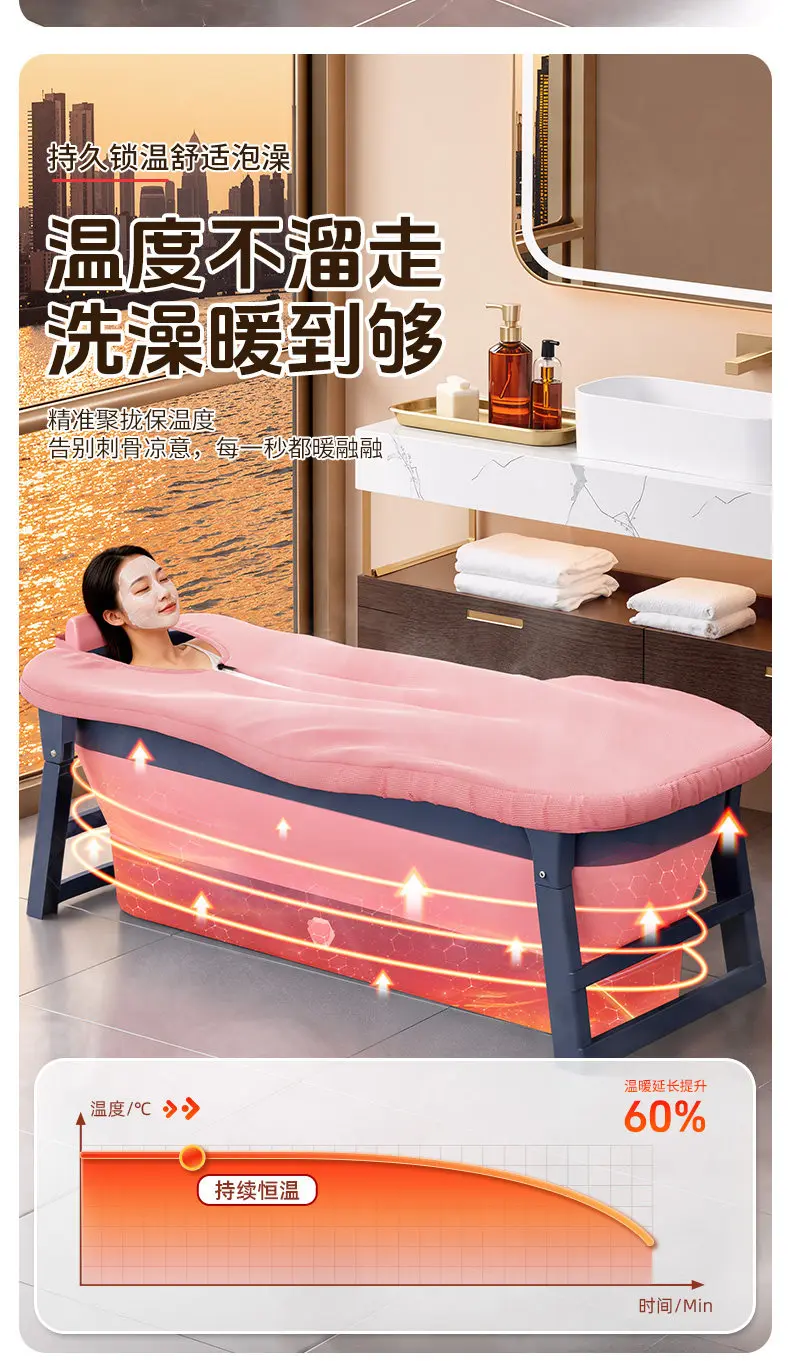 Adults Inflatable Foldable Bathtub