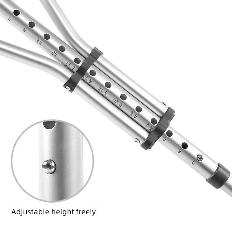 Aluminum Alloy Detachable Foldable Underarm Crutches