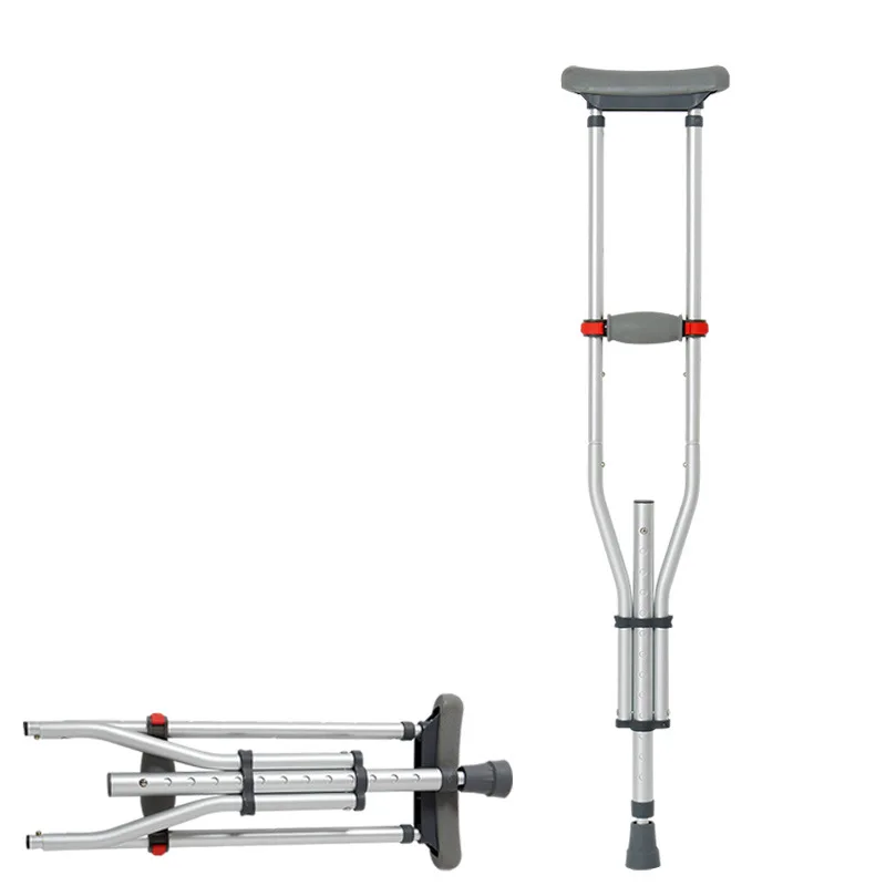 Aluminum Alloy Detachable Foldable Underarm Crutches