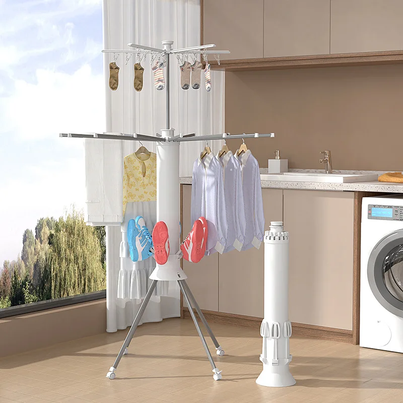 Balcony Floor-to-ceiling Octopus Drying Rack
