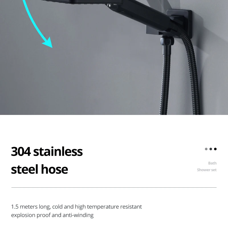 Bathroom 20inch 50x50cm Shower Head Panel Faucet Rain Mist Laterfal Jets Thermostatic Valve Mixer System SPA Massage Set Bathroom 20inch 50x50cm Shower Head Panel Faucet Rain Mist Laterfal Jets Thermostatic Valve Mixer System SPA Massage Set