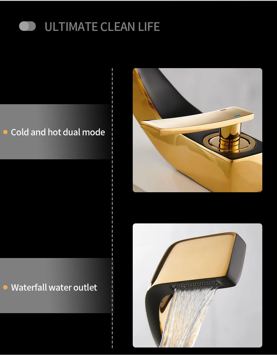 Bathroom Deck Mounted Basin Faucet