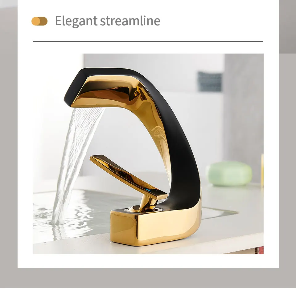 Bathroom Deck Mounted Basin Faucet