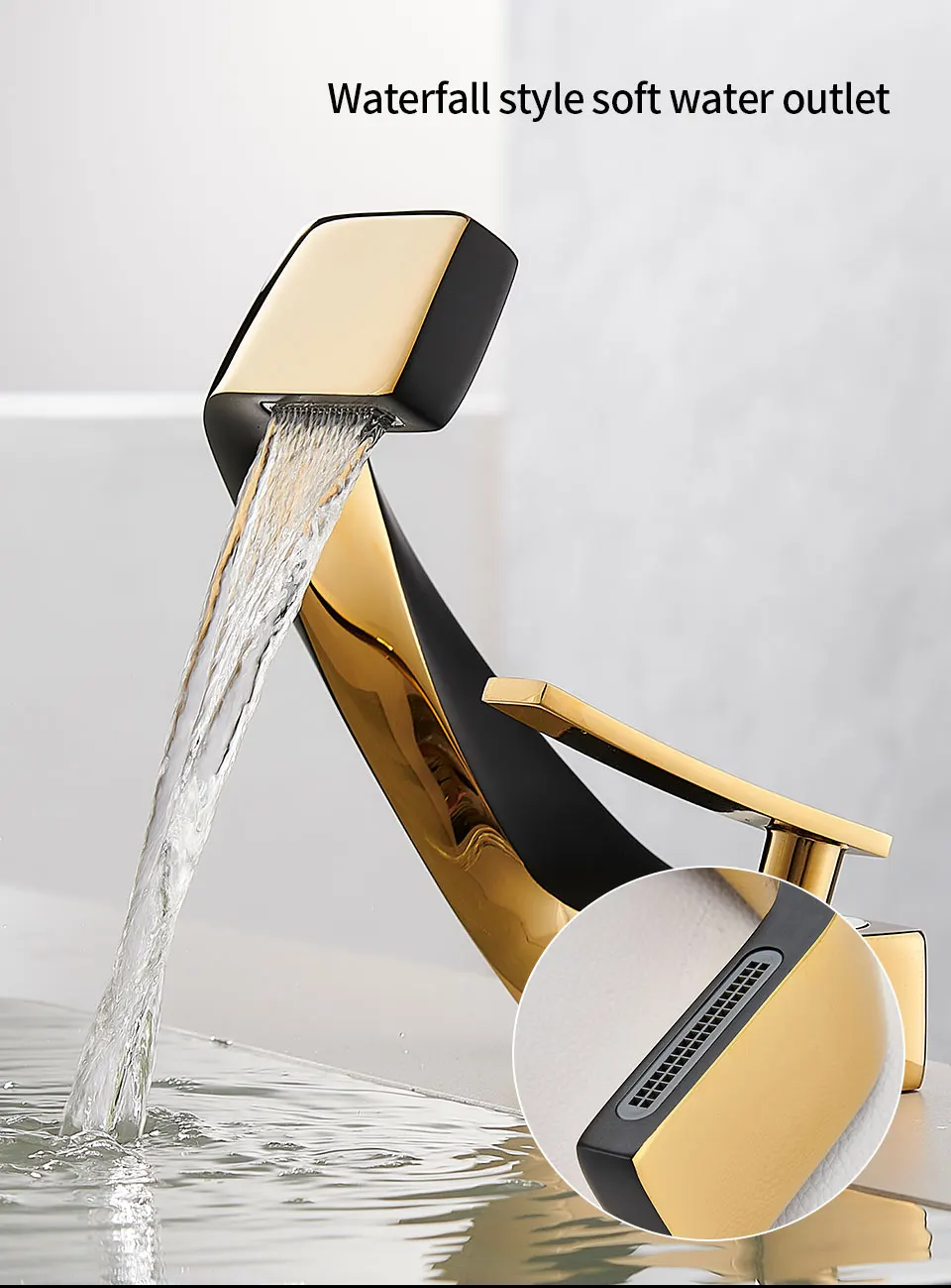 Bathroom Deck Mounted Basin Faucet