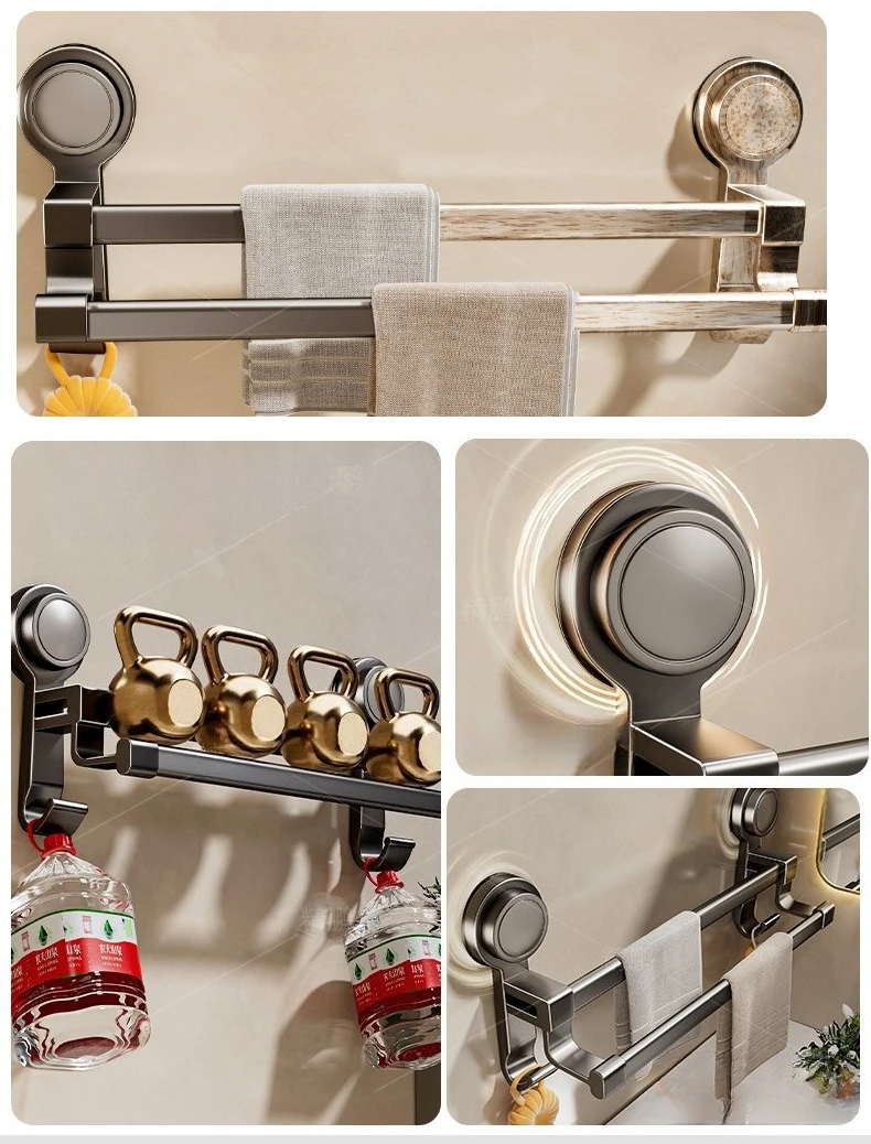Bathroom Towel Holder without Drilling Hole