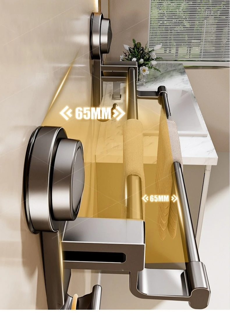 Bathroom Towel Holder without Drilling Hole