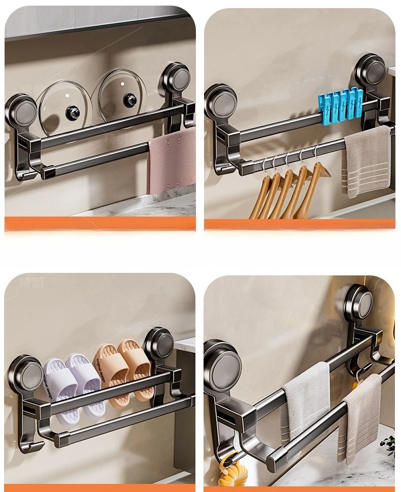 Bathroom Towel Holder without Drilling Hole
