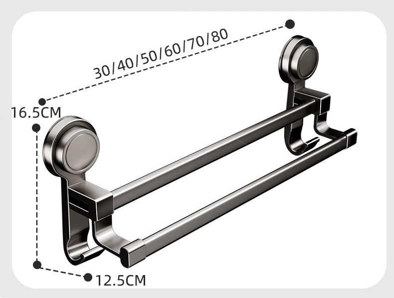 Bathroom Towel Holder without Drilling Hole