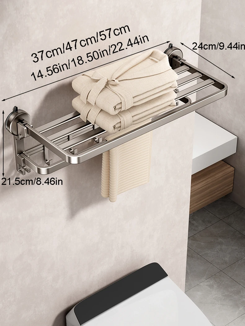Bathroom Towel Rack Without Drilling