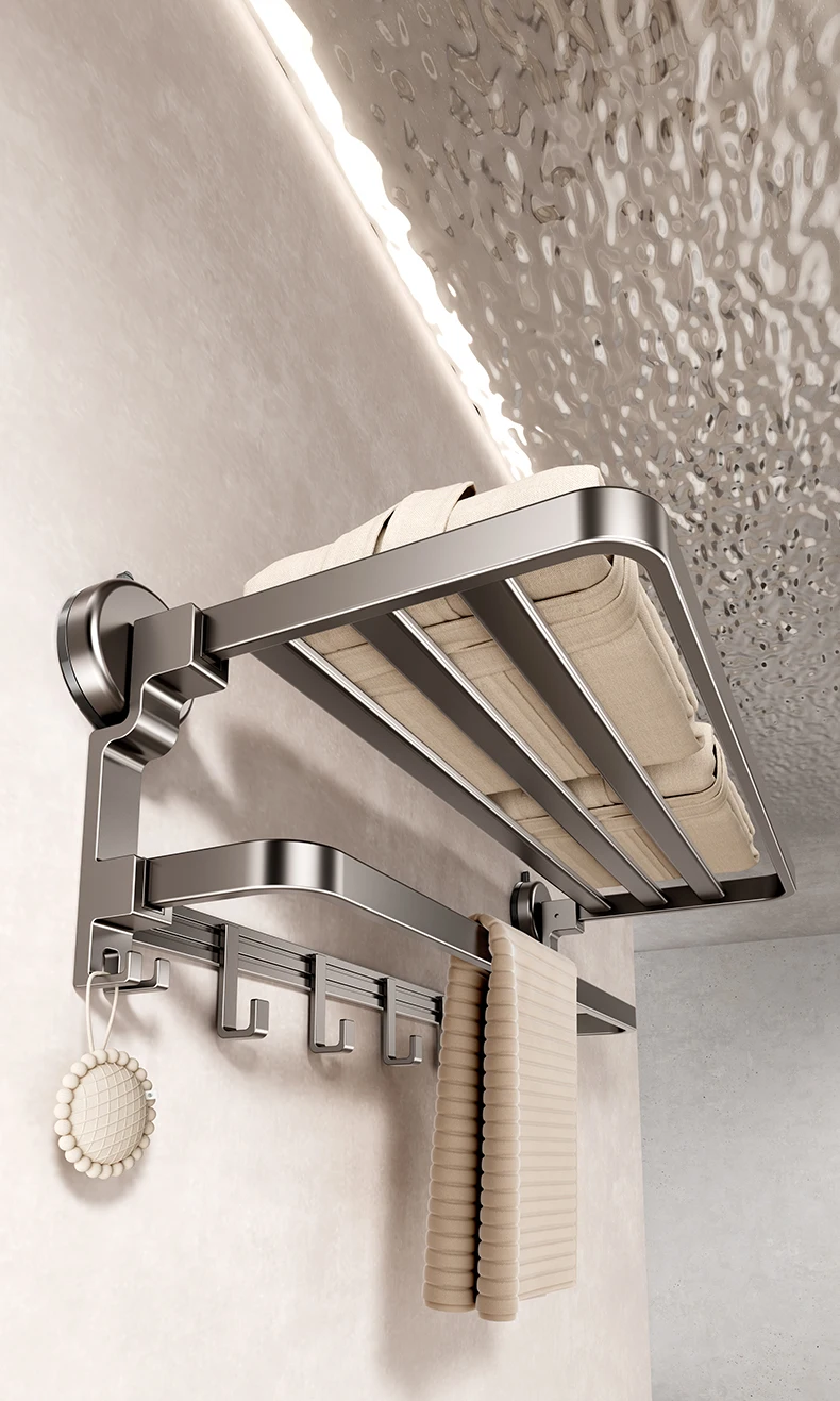 Bathroom Towel Rack Without Drilling