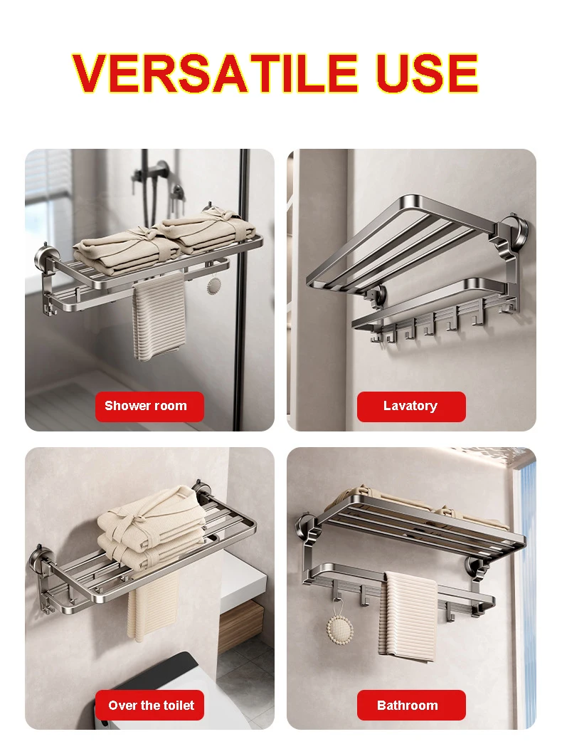 Bathroom Towel Rack Without Drilling