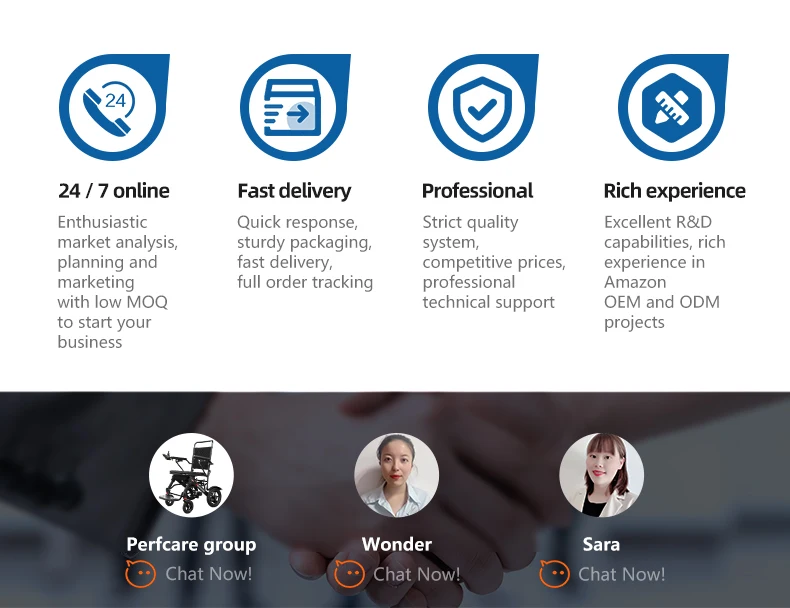 Best Seller  Powerful Motor Aluminum Wheelchair Lithium Battery Elderly Portable Lightweight Foldable Electric Wheelchair