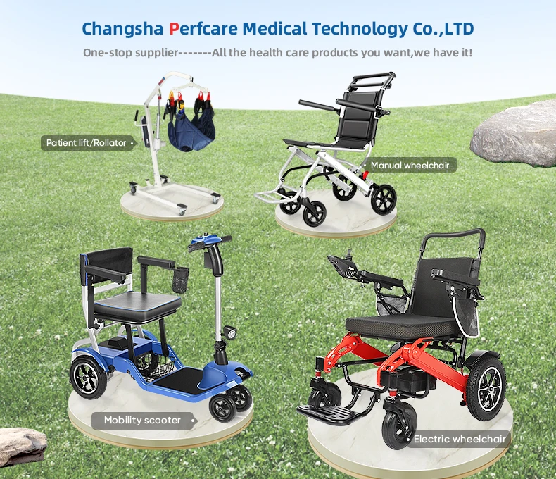 Best Seller  Powerful Motor Aluminum Wheelchair Lithium Battery Elderly Portable Lightweight Foldable Electric Wheelchair