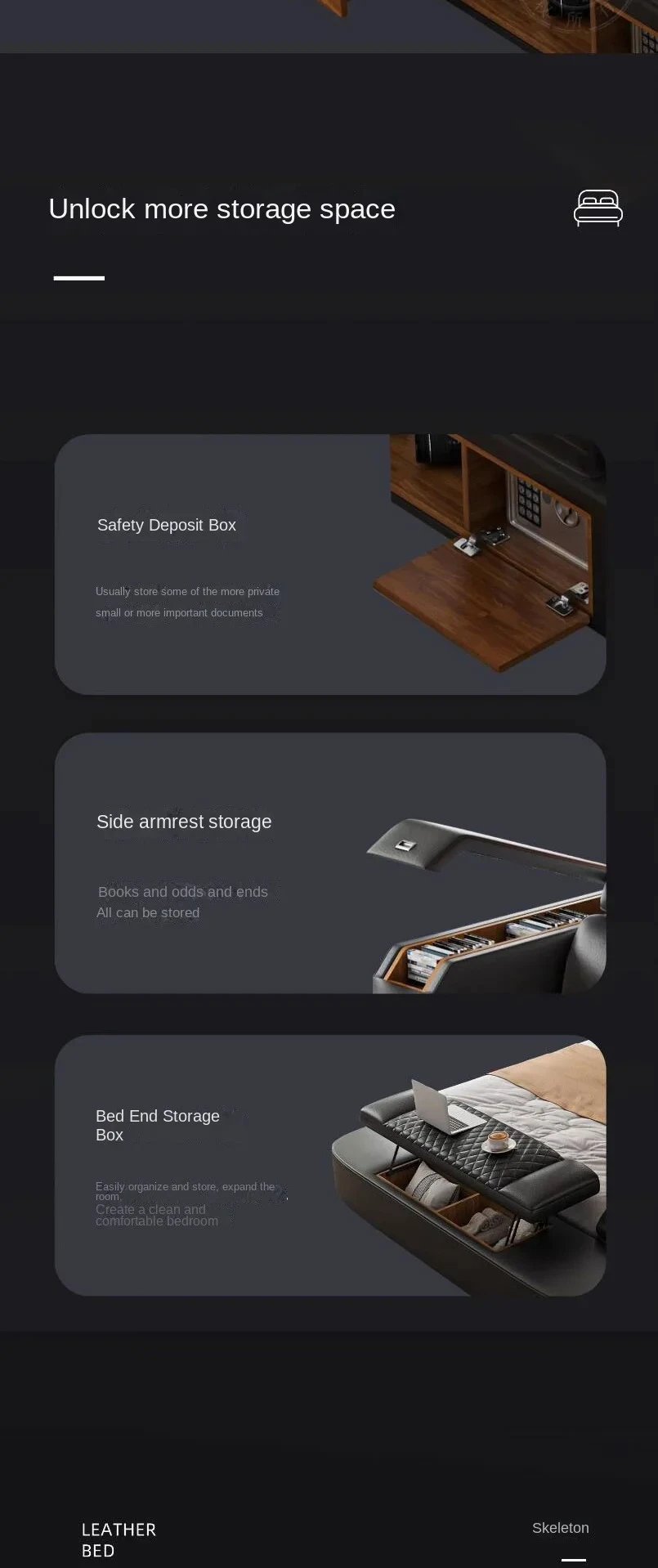Black King Size Frame Double Bed With Drawers Storage Multifunction Massage Bed Storage Modern For Camas De Dormitorio Furniture Black King Size Frame Double Bed With Drawers Storage Multifunction Massage Bed Storage Modern For Camas De Dormitorio Furniture