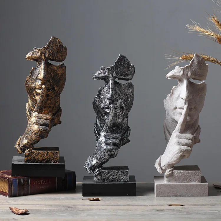 Bronze Silence Is Golden Statue Bronze Silence Is Golden Statue