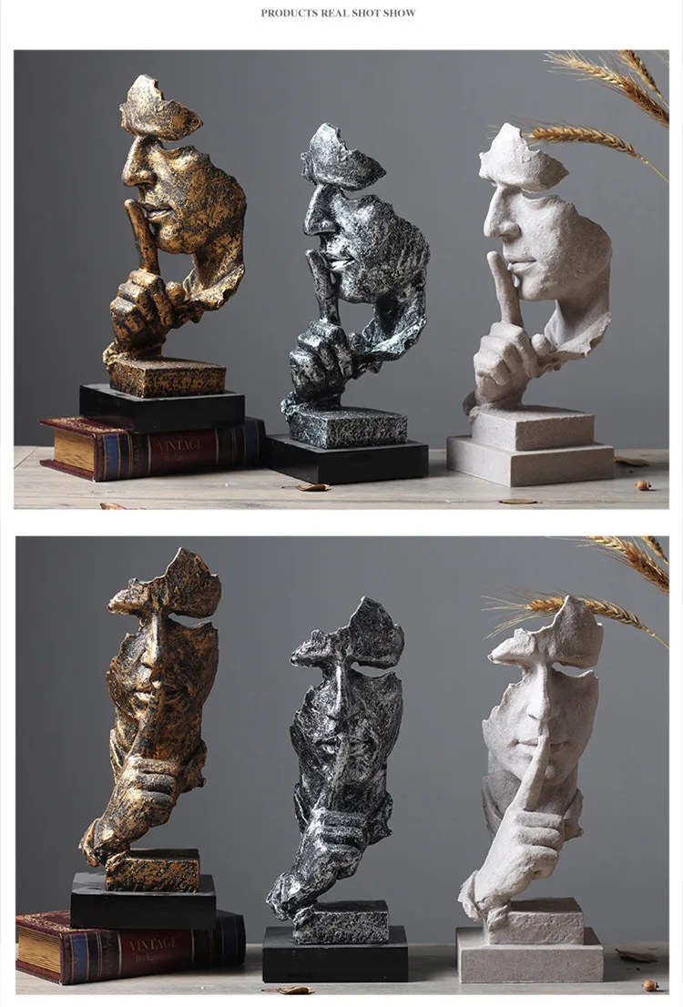Bronze Silence Is Golden Statue Bronze Silence Is Golden Statue