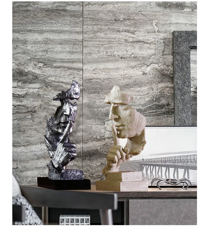 Bronze Silence Is Golden Statue Bronze Silence Is Golden Statue