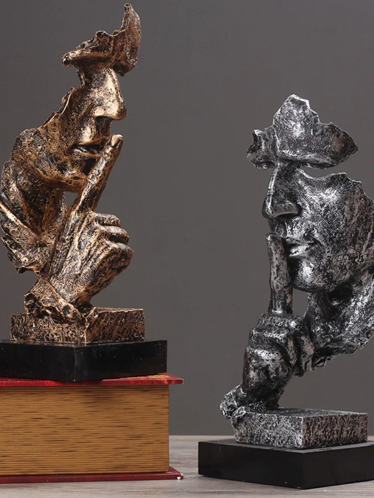 Bronze Silence Is Golden Statue FIGURINES & MINIATURES Bronze Silence Is Golden Statue FIGURINES & MINIATURES