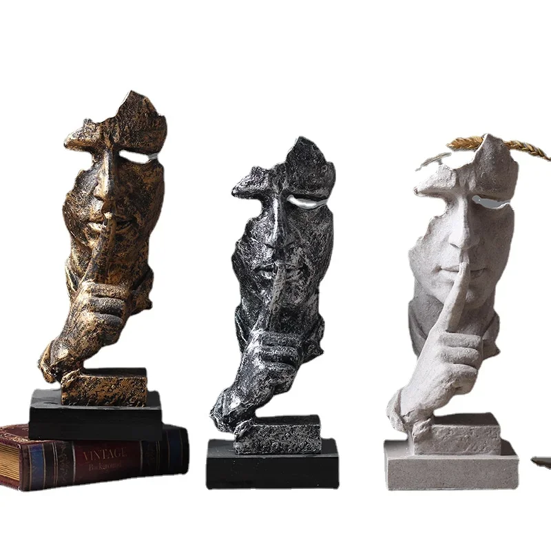 Bronze Silence Is Golden Statue FIGURINES & MINIATURES Bronze Silence Is Golden Statue FIGURINES & MINIATURES