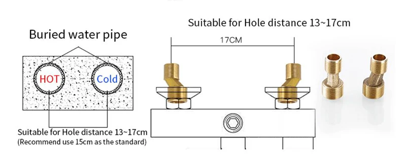 Brushed Gold Waterfall Bathtub Shower Faucet Set