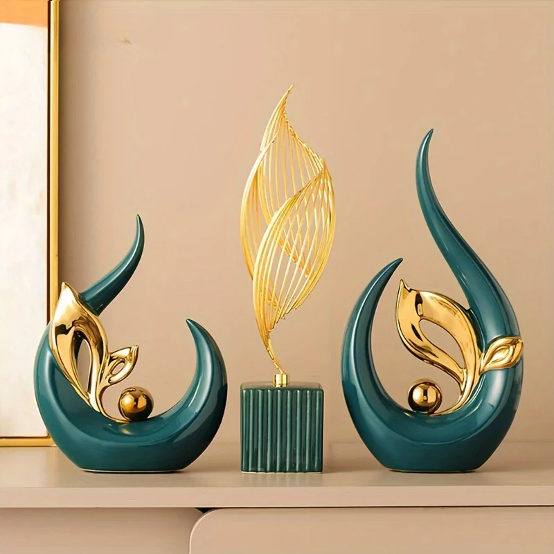 Creative Luxury Living Room Decoration Ceramic Statues FIGURINES & MINIATURES Creative Luxury Living Room Decoration Ceramic Statues FIGURINES & MINIATURES
