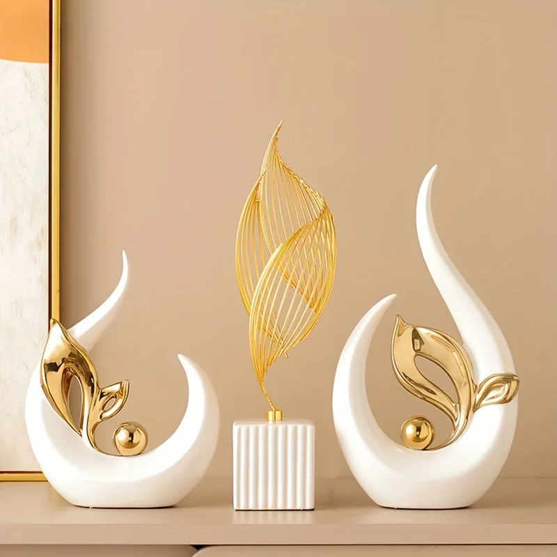 Creative Luxury Living Room Decoration Ceramic Statues