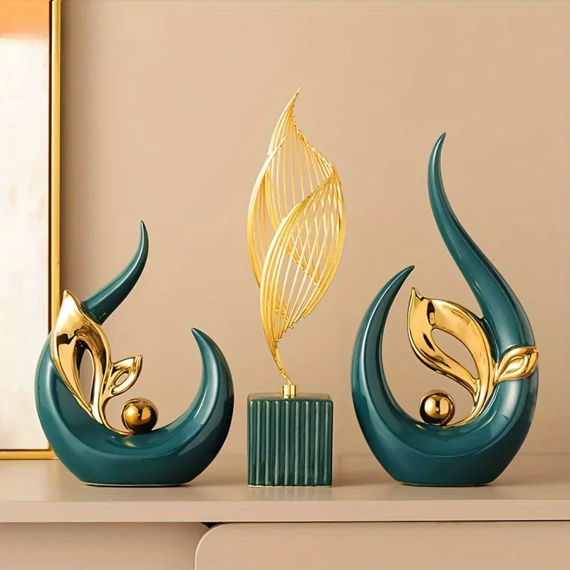 Creative Luxury Living Room Decoration Ceramic Statues
