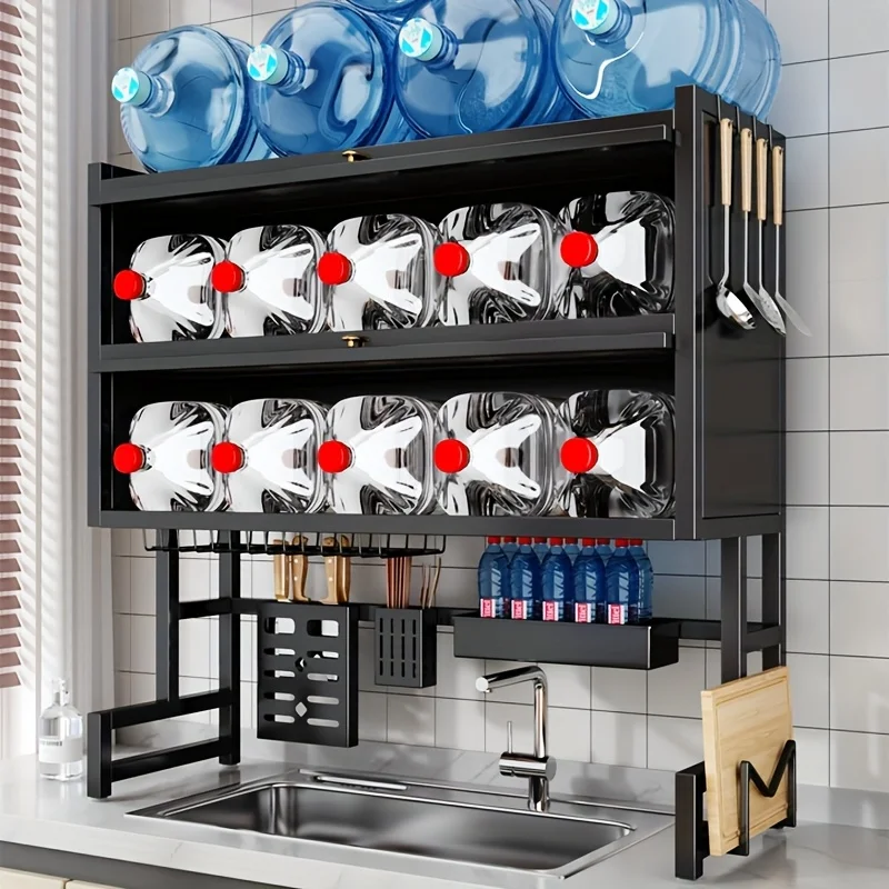 Dish Rack with Utensil Holder for Sink
