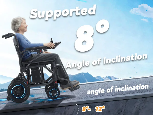 Electric Wheelchair for Seniors Lightweight and Foldable Home Care