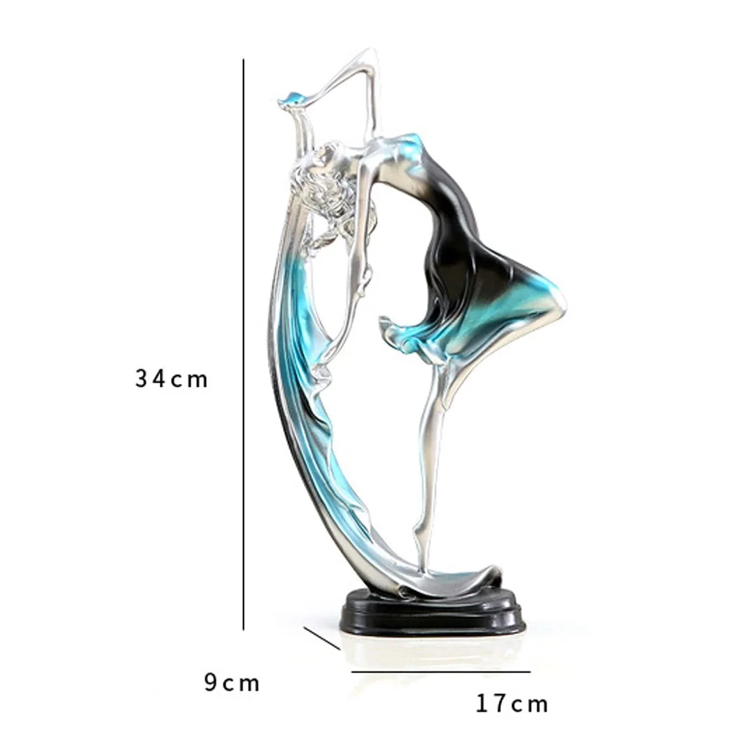 European Beautiful Dancing Girl Sculpture Decoration