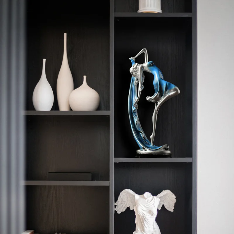 European Beautiful Dancing Girl Sculpture Decoration