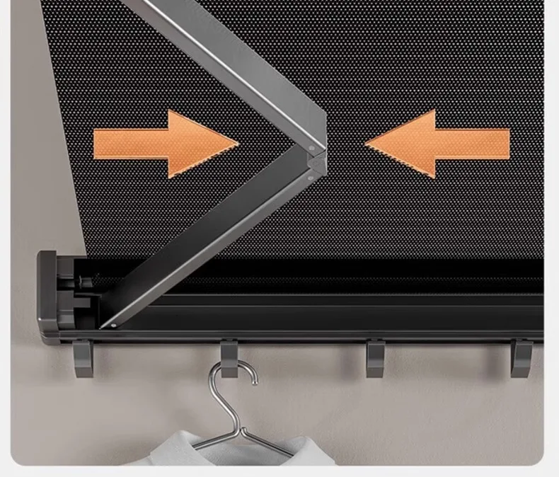 Foldable Wall Mounted Hat & Clothes Rack Foldable Wall Mounted Hat & Clothes Rack