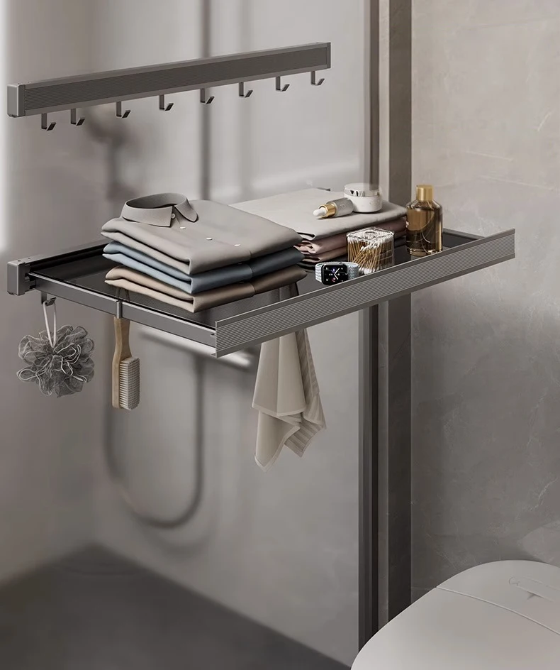 Foldable Wall Mounted Hat & Clothes Rack Foldable Wall Mounted Hat & Clothes Rack