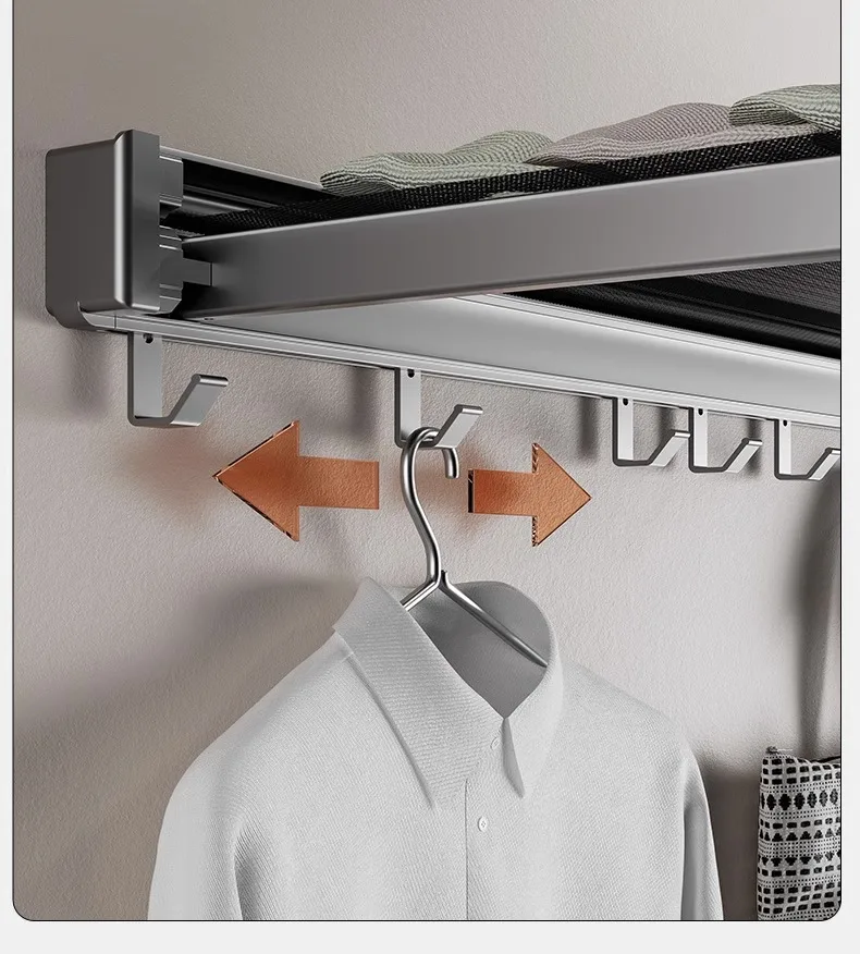 Foldable Wall Mounted Hat & Clothes Rack Foldable Wall Mounted Hat & Clothes Rack