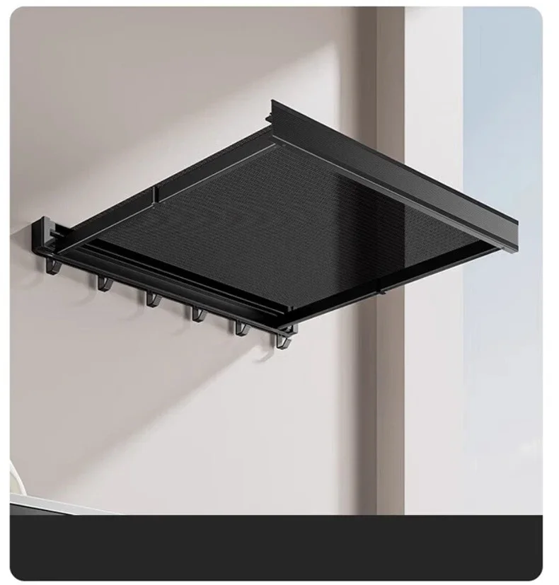 Foldable Wall Mounted Hat & Clothes Rack Foldable Wall Mounted Hat & Clothes Rack