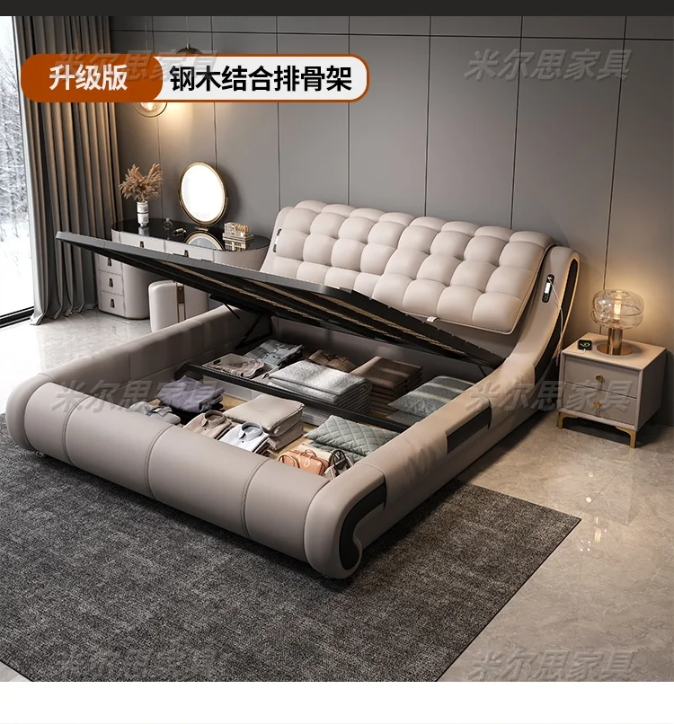 Frame Bedroom Bed Multifunctional Leather Massage Beauty Design Tatami Massage Bed Sleeping Safe Muebles Lounge Suite Furniture Frame Bedroom Bed Multifunctional Leather Massage Beauty Design Tatami Massage Bed Sleeping Safe Muebles Lounge Suite Furniture