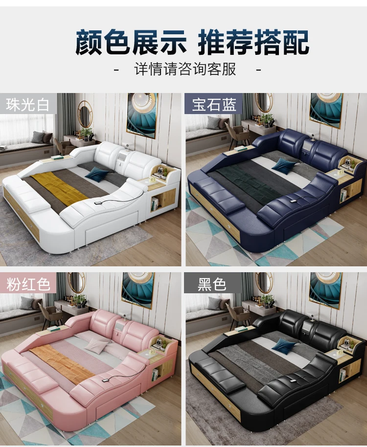 Frame Queen European Double Bed Modern High End Headboard Twin Double Bed Luxury Storage Letto Matrimoniale Bedroom Furniture Frame Queen European Double Bed Modern High End Headboard Twin Double Bed Luxury Storage Letto Matrimoniale Bedroom Furniture